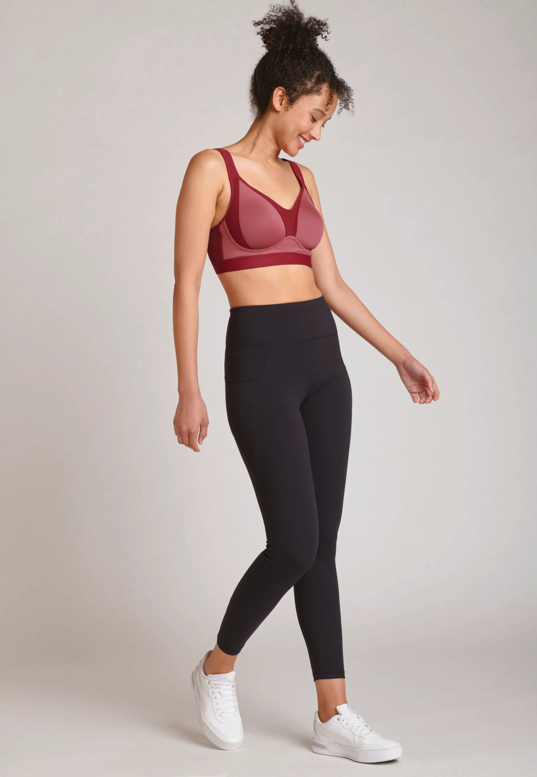 Jockey® Mid Impact Molded Cup Active Bra - Image 6