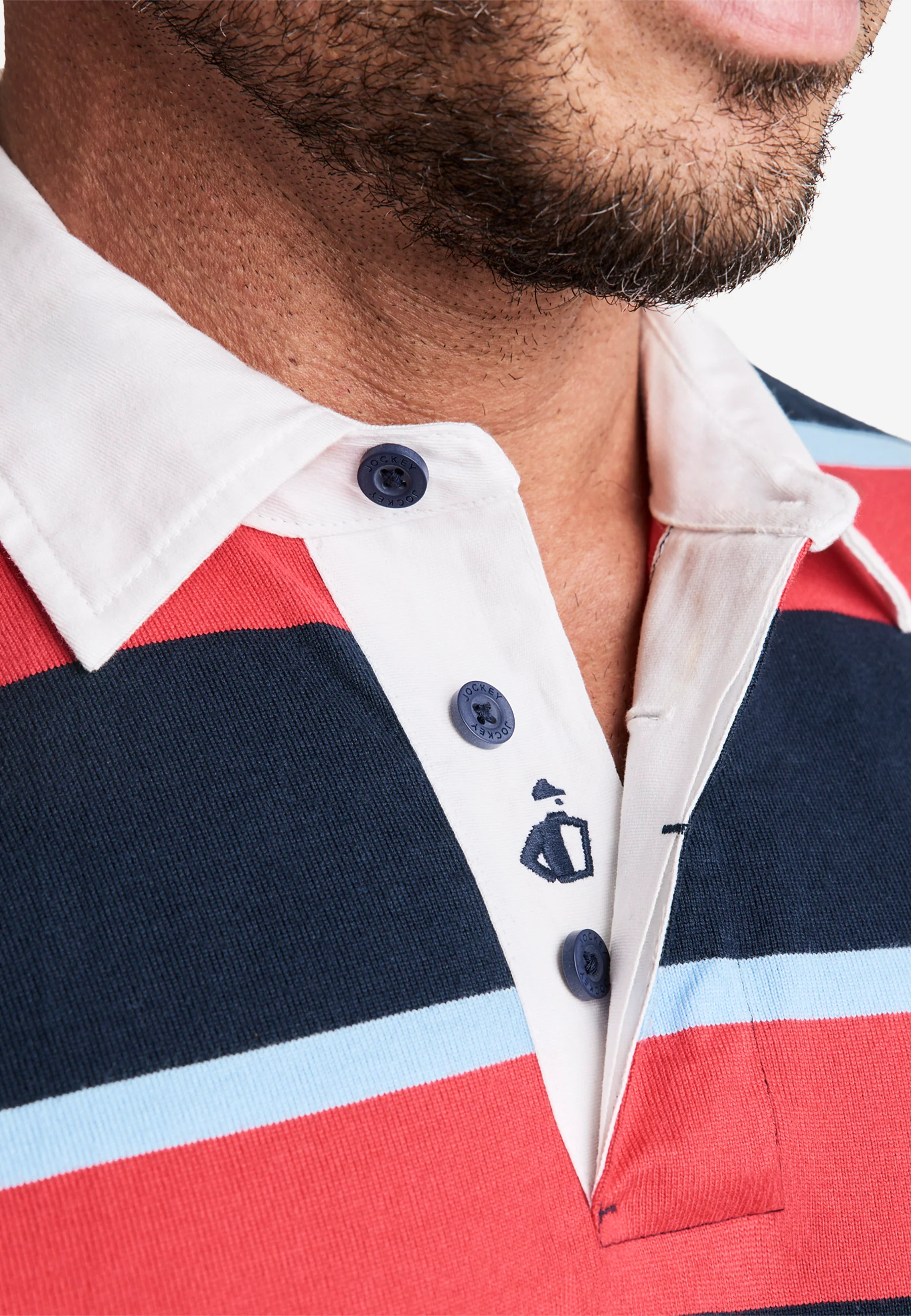 Jockey® 1876 Collection Long Sleeve Rugby Polo - Image 5