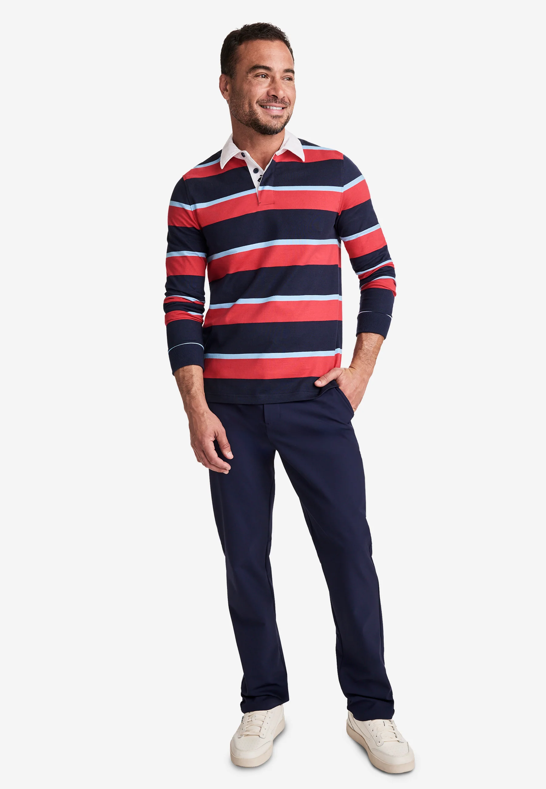 Jockey® 1876 Collection Long Sleeve Rugby Polo - Image 6