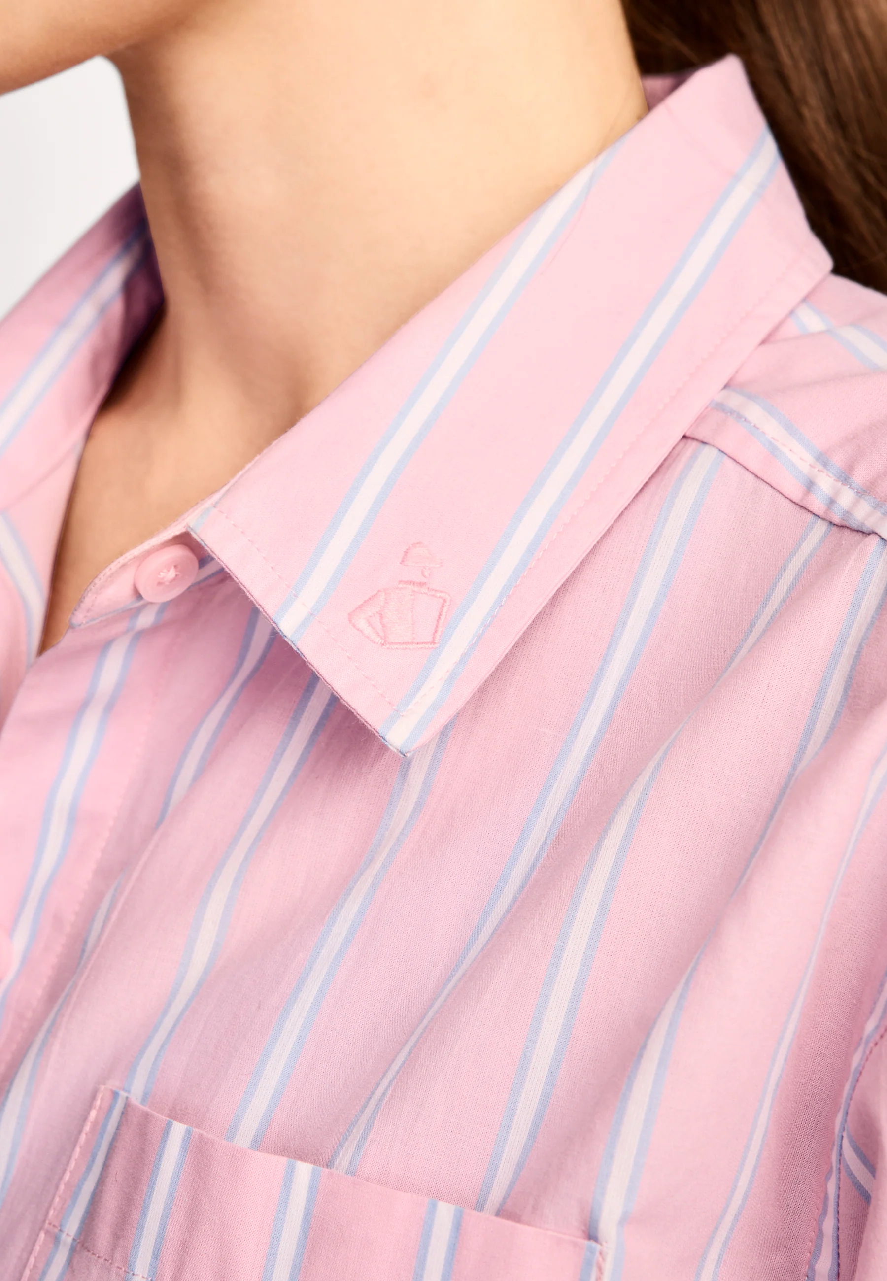 Jockey® Cotton Poplin Long Sleeve Button Up - Image 5
