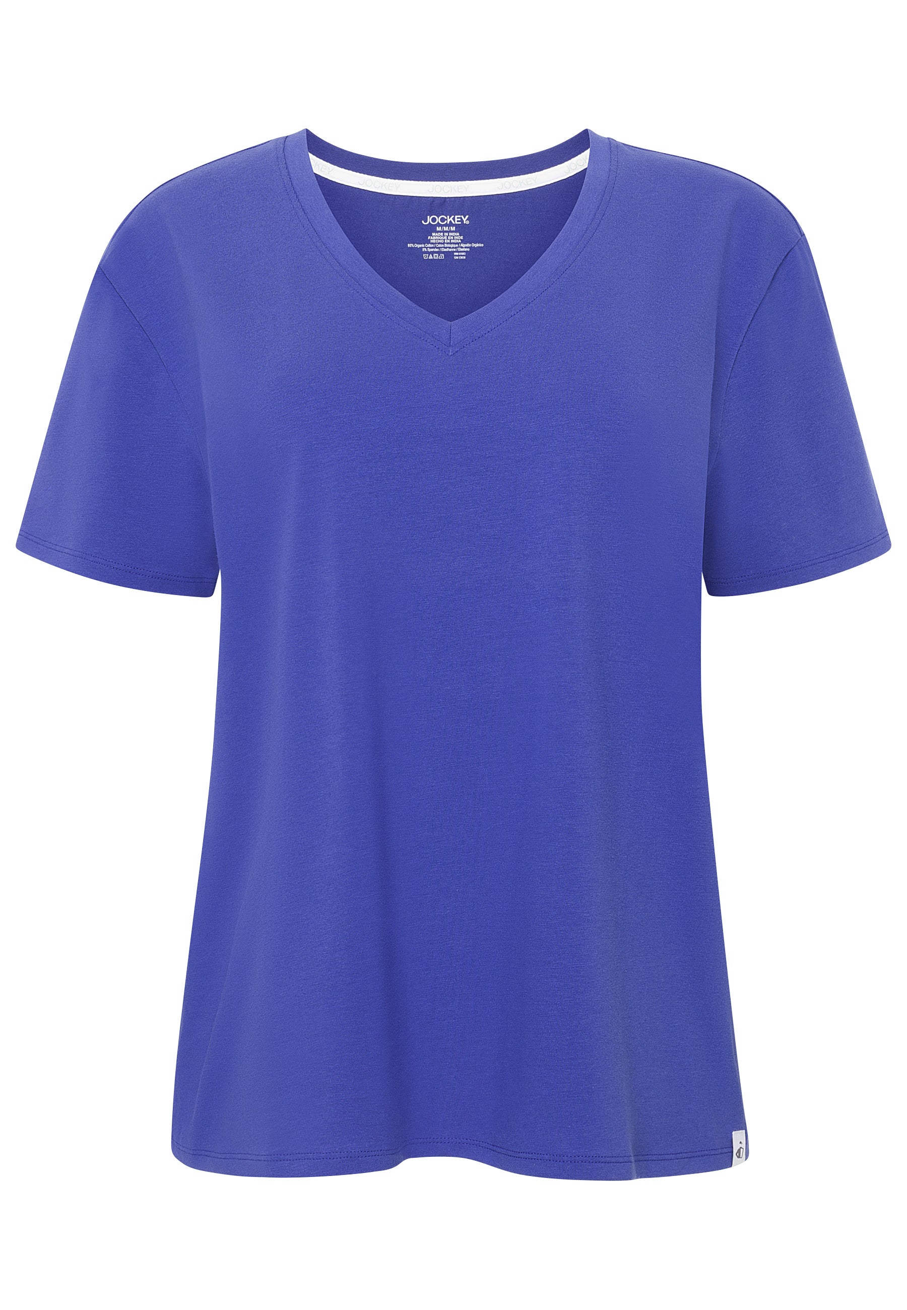 Jockey® Cotton Stretch Short Sleeve V-Neck Top - Image 13