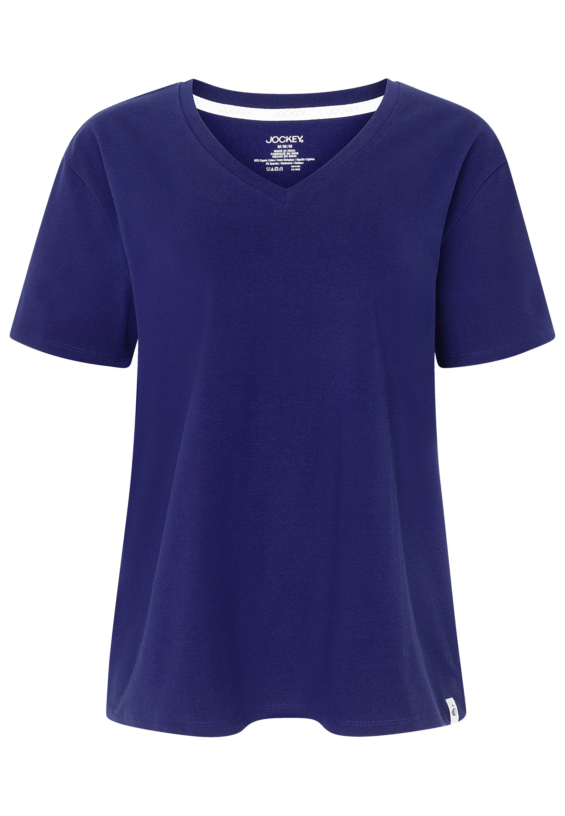 Jockey® Cotton Stretch Short Sleeve V-Neck Top - Image 17
