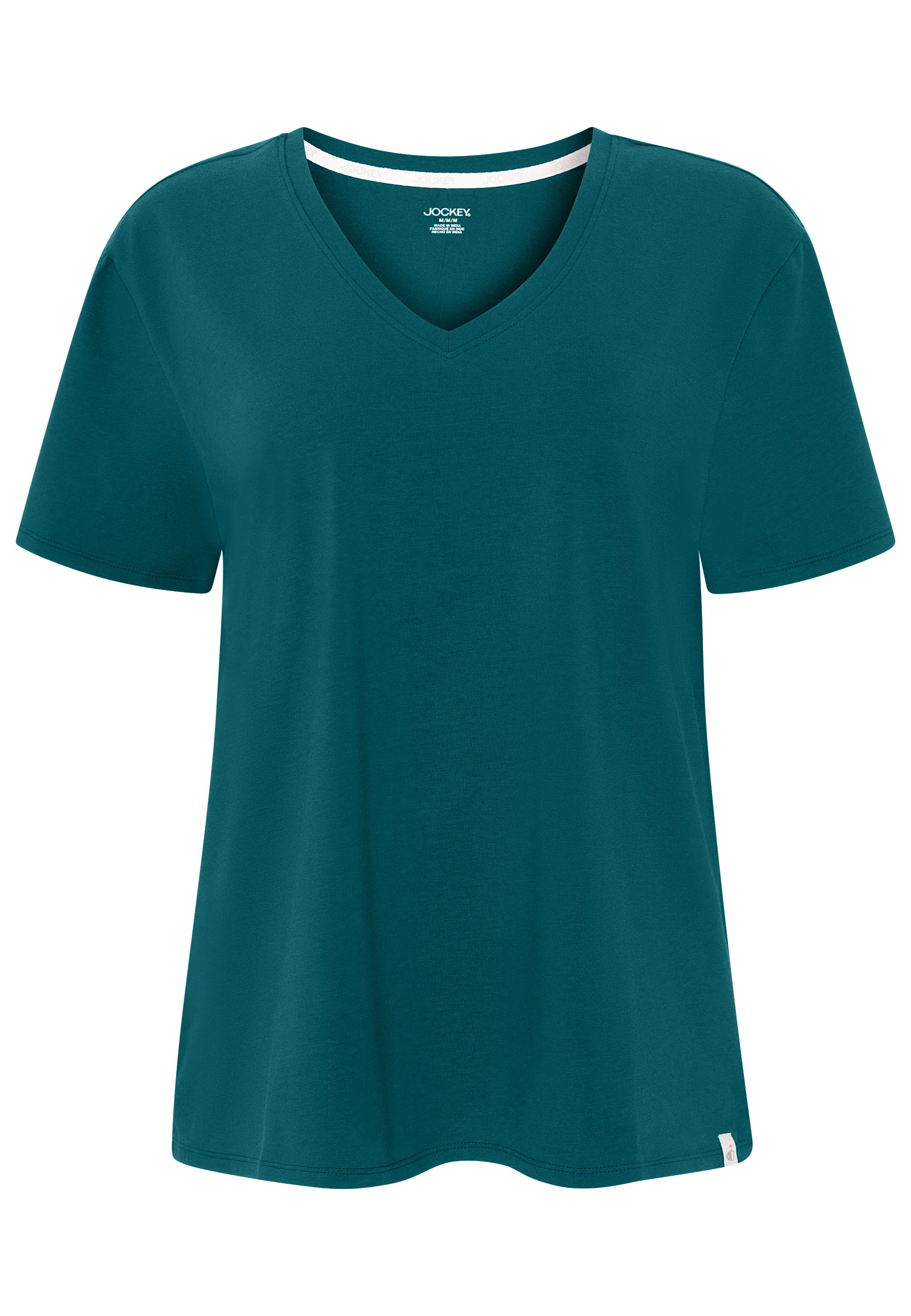 Jockey® Cotton Stretch Short Sleeve V-Neck Top - Image 22