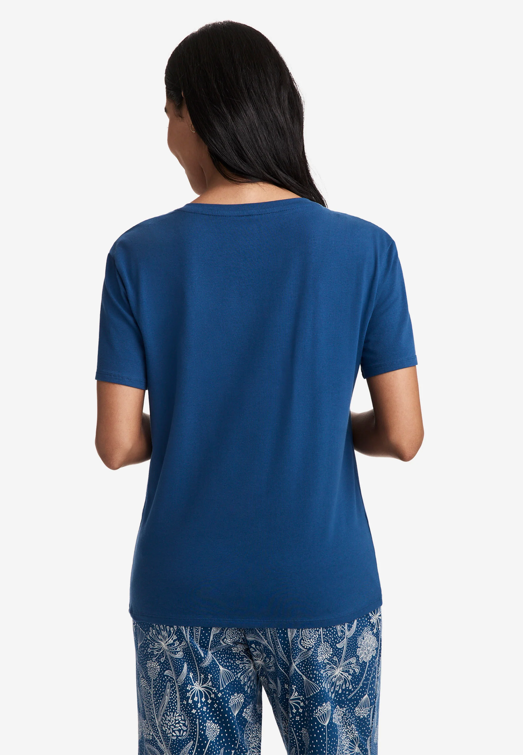 Jockey® Cotton Stretch Short Sleeve V-Neck Top - Image 7