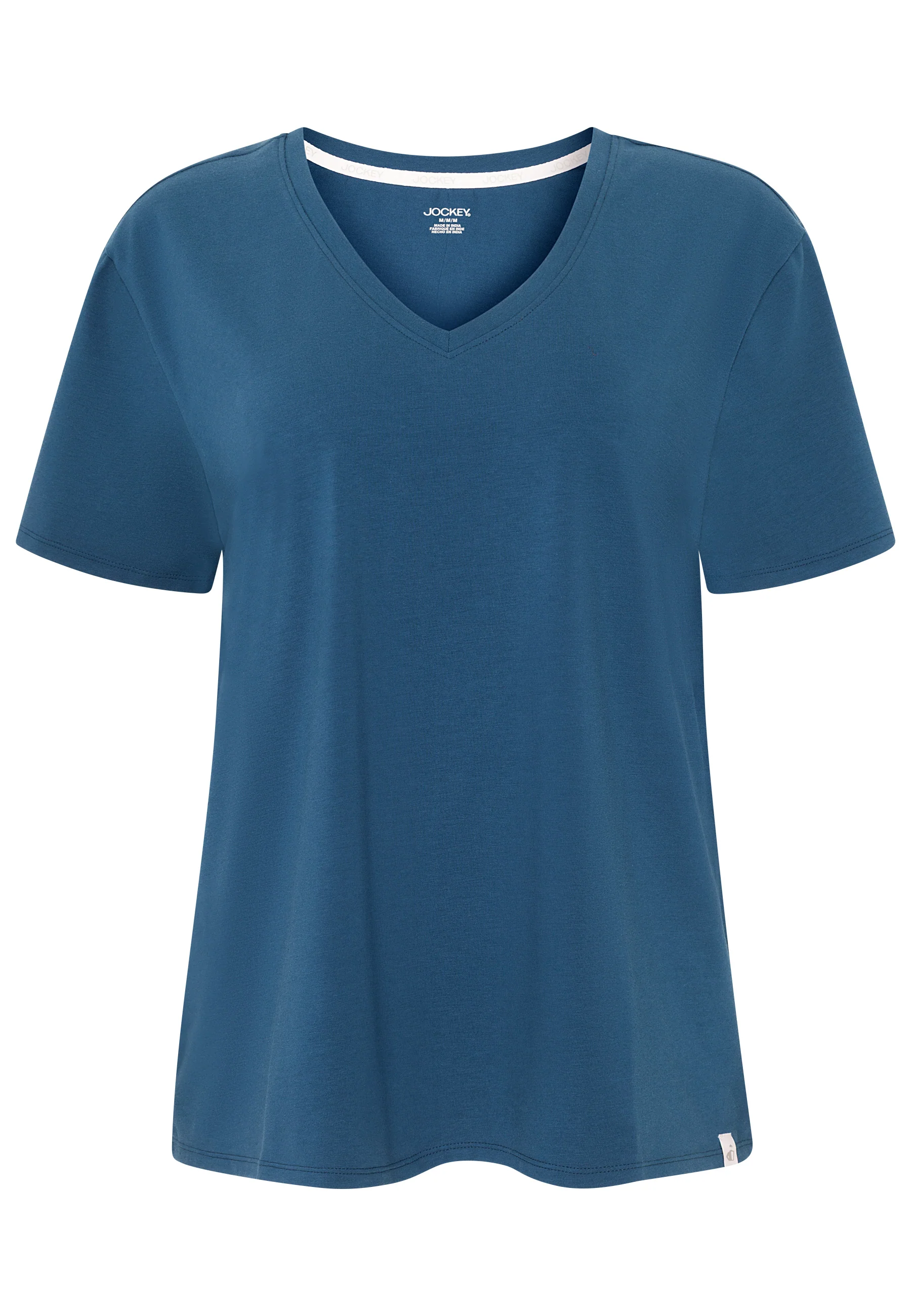Jockey® Cotton Stretch Short Sleeve V-Neck Top - Image 8